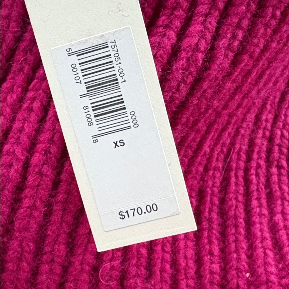 NWT Banana Republic Aziza Wool Blend Camu Berry Red Sweater Sz XS (#757051) - Picture 4 of 5